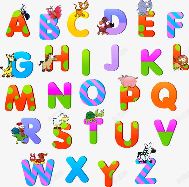 卡通字母矢量图ai免抠素材_88icon https://88icon.com 26个英文字母 卡通小动物 大象 小猪 小羊 小龟 狮子 矢量图 老鼠 老鼠生日 蚂蚁 蛇 蜘蛛 长颈鹿 鸡
