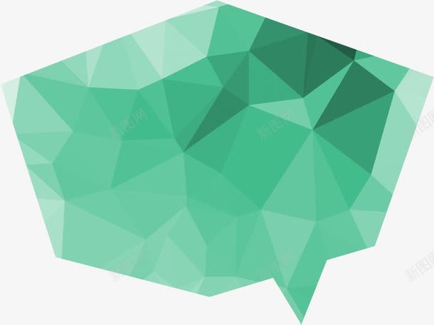绿色简约几何形状扁平风格png免抠素材_88icon https://88icon.com 几何 形状 扁平 简约 绿色 风格