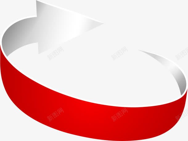 红色箭头标签png免抠素材_88icon https://88icon.com 旋转方向 简约箭头 红色标签 绸带箭头 装饰图案 闪耀箭头