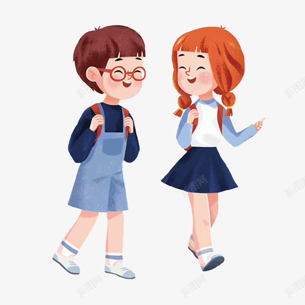 学生上学相案矢量图ai免抠素材_88icon https://88icon.com 上学 卡通 学生 开学 开学季 开学日 开心 手绘 纹路 线条 装饰 质感 矢量图