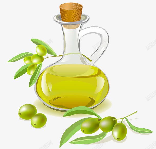 手绘卡通甘油png免抠素材_88icon https://88icon.com 卡通 手绘 瓶子 绿色 金色