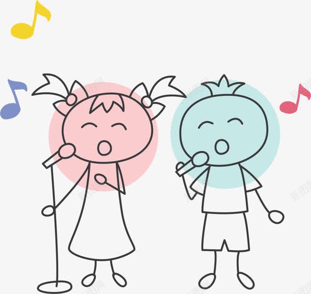 可爱线条唱歌小人png免抠素材_88icon https://88icon.com 321 世界儿歌日 儿歌 儿童节 唱歌小人 歌唱 歌曲 线条小朋友