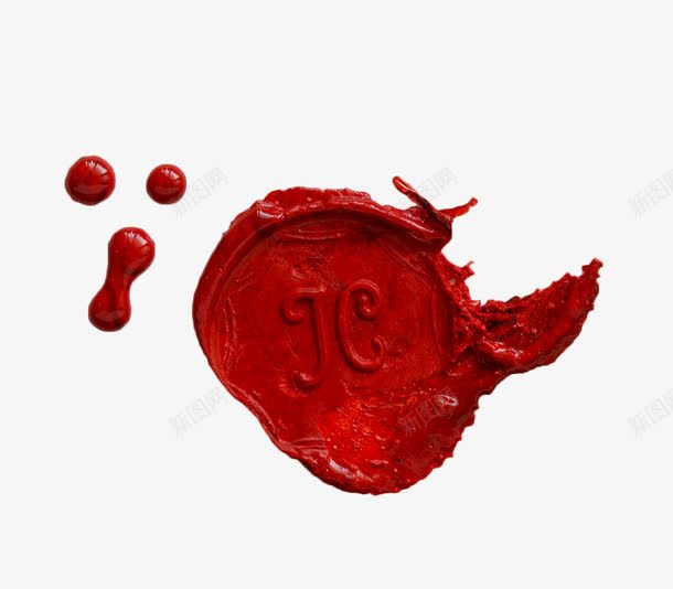 红色蜡印png免抠素材_88icon https://88icon.com 印章 复古 红色 蜡印 蜡封 邮戳