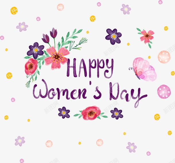 花朵蝴蝶水彩风三八妇女节花卉背png免抠素材_88icon https://88icon.com 38女神节舞台 38妇女节 38妇女节促销活动 38妇女节快乐 三八妇女节 女神节快乐 水彩 背景 花朵蝴蝶水彩风三八妇女节花卉背景图免费下载