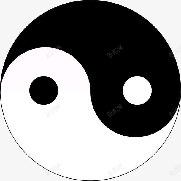 白色黑色的太极图png免抠素材_88icon https://88icon.com 太极 太极图 白色 黑色