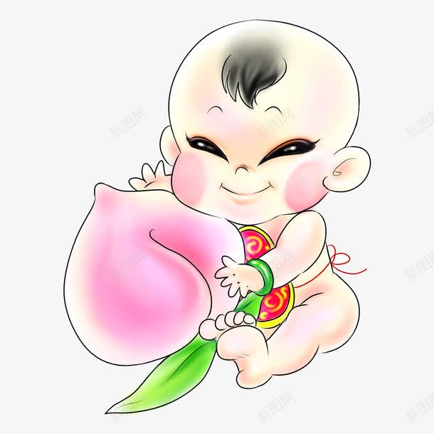 长寿娃娃60大寿png免抠素材_88icon https://88icon.com 60大寿 喜庆 娃娃 祝福 红色 老人生日 艺术字 蟠桃 黄色