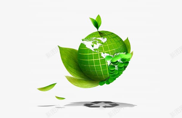 环保地球psd免抠素材_88icon https://88icon.com 低碳生活 公益广告 圆点 地球 平面气泡 抽象树叶 抽象氧气 环保 绿叶 绿色风格设计模板 节能减排 蓝色