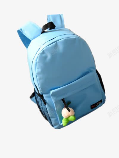 背片png免抠素材_88icon https://88icon.com 双肩背包 学生 日用品 蓝色