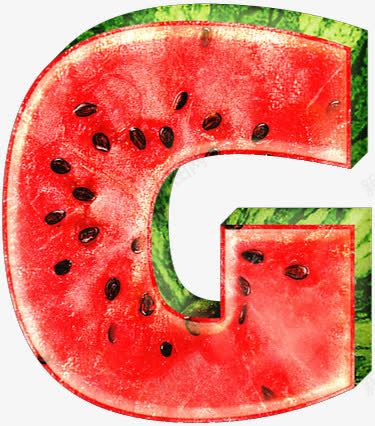 西瓜字母gpng免抠素材_88icon https://88icon.com 字母 西瓜