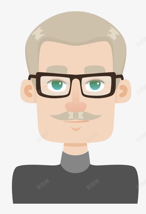 戴眼镜的男人png免抠素材_88icon https://88icon.com 人物 办公 半身模特 卡通 卡通男人 成熟男人 扁平化 模特 男人 男模特 眼镜 矢量男人 表情