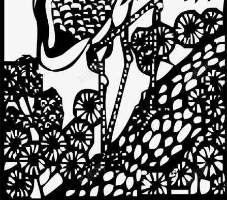 黑白素描画png免抠素材_88icon https://88icon.com 丹顶鹤 山水 素描 黑白