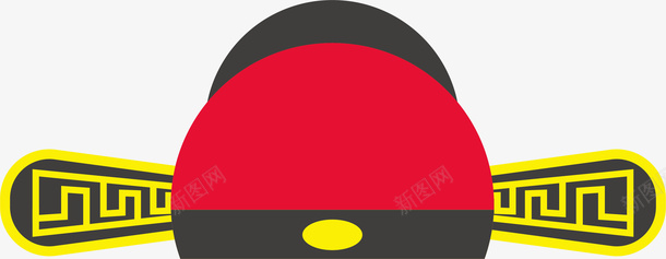 新郎帽子卡通风格矢量图eps免抠素材_88icon https://88icon.com 中式婚礼 中式特色 卡通中式婚礼 婚礼符号 新郎帽子 矢量婚礼 矢量图