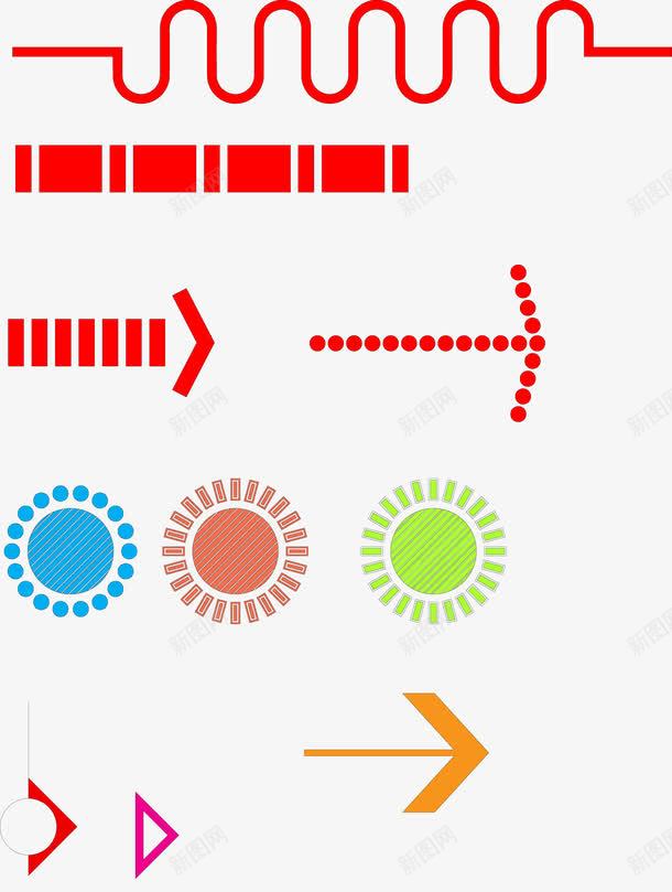 景观分析图符号图例png免抠素材_88icon https://88icon.com 分析图ps 多彩 箭头 线条 装饰
