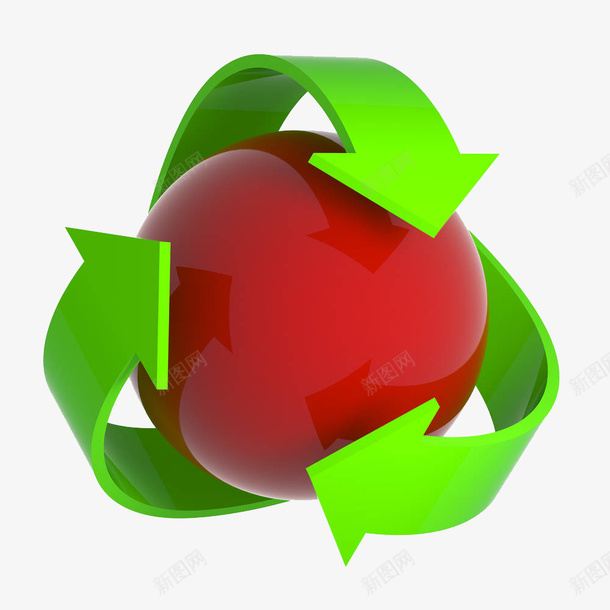 立体球形循环标志png免抠素材_88icon https://88icon.com 卫生 循环 标志 洁净 清洁 清洗 球 立体 箭头