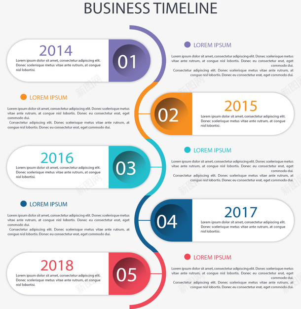 彩色波浪数字序列矢量图ai免抠素材_88icon https://88icon.com 一二三四五 定制流程 序列图 彩色流程图 数字序列 时间轴 步骤图 流程图 矢量png 矢量图