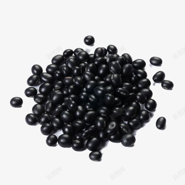 一堆黑豆png免抠素材_88icon https://88icon.com 粗粮 豆子 食物 黑色 黑豆