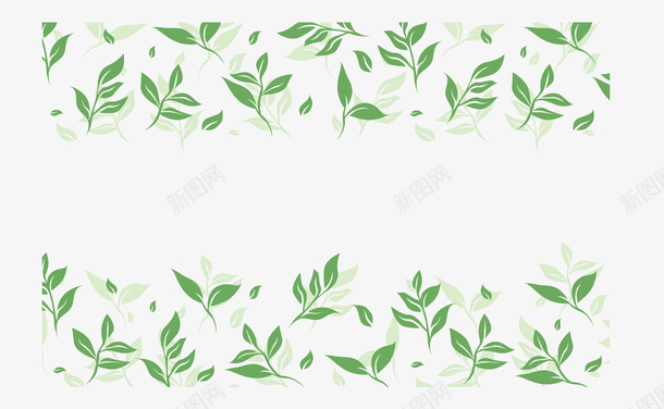 小清新绿色茶叶边框png免抠素材_88icon https://88icon.com 养生茶叶 矢量png 秋季茶叶 绿色茶叶 茶叶 茶叶边框