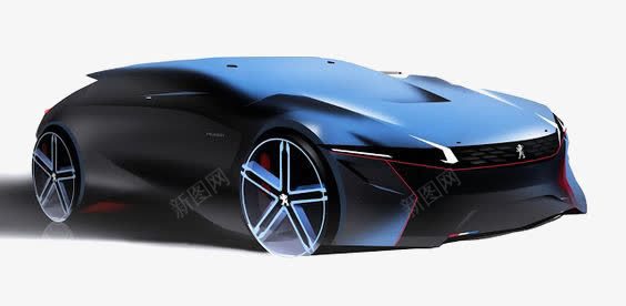 蓝色跑车png免抠素材_88icon https://88icon.com 名车 概念车 汽车小车 豪华轿车 豪车 跑车 轿车 高级跑车