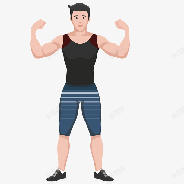 运动健身强壮的男人图矢量图ai免抠素材_88icon https://88icon.com 一个强壮的男人 人 体育 健康 健身 健身教练 健身运动 免抠图 教练 教练老师 矢量图 运动