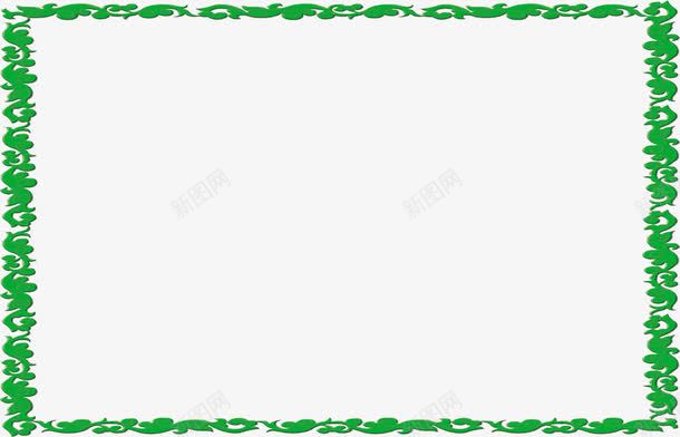 绿色校园文化边框png免抠素材_88icon https://88icon.com 文化 校园 绿色 设计 边框
