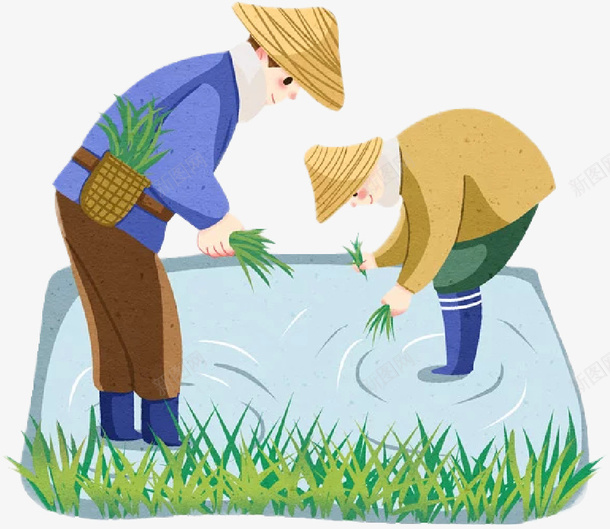 春天插秧农民png免抠素材_88icon https://88icon.com 农民 插秧 插秧卡通 春天 春耕