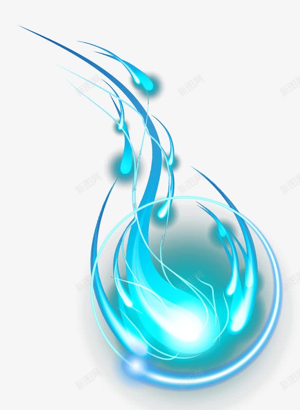 装饰炫酷光效png免抠素材_88icon https://88icon.com 光圈 光效 免抠特效 炫酷 蓝色光效 装饰光效 装饰图案