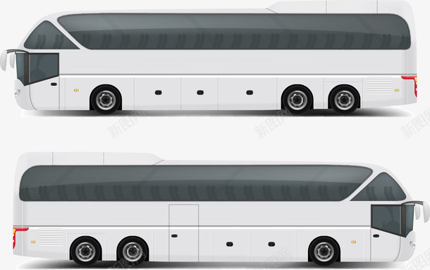 手绘大巴车矢量图ai免抠素材_88icon https://88icon.com 侧面车身 大巴车 大轿子车 手绘 长途客车 矢量图