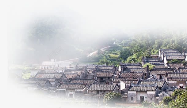 中式村庄png免抠素材_88icon https://88icon.com 中式建筑 中式村庄 村庄 村落