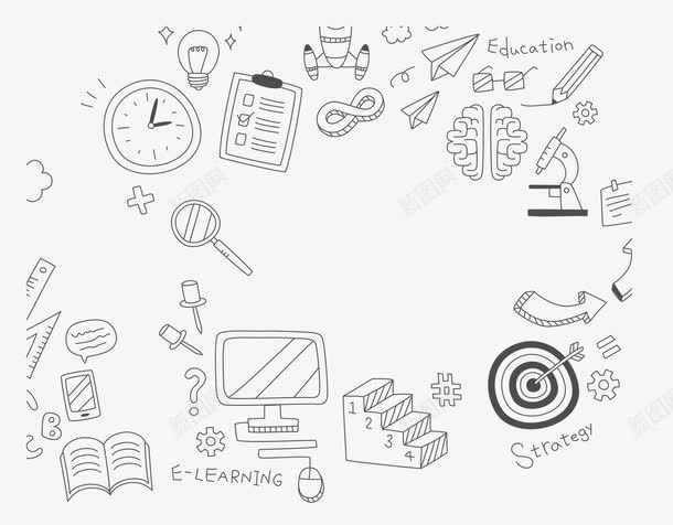 手绘线条学校学习元素背景装饰psd免抠素材_88icon https://88icon.com 手绘线条学校学习元素 手绘线条学校学习元素背景 手绘线条学校学习元素背景装饰 手绘线条学校学习元素装饰