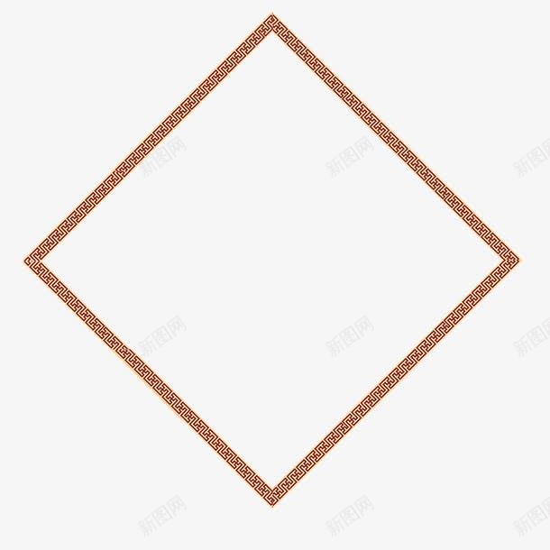 雕花正方形边框中国风png免抠素材_88icon https://88icon.com 中式边框 窗框 雕花