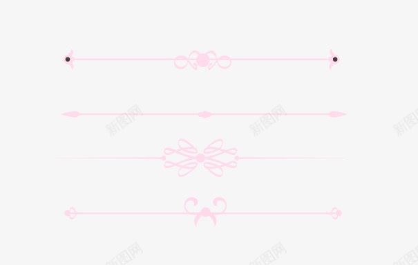 小清新装饰png免抠素材_88icon https://88icon.com 分界线 小清新 简约 线条 装饰图案