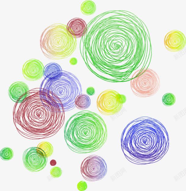 彩色圆圈png免抠素材_88icon https://88icon.com 卡通 圆圈 彩色 手绘 水彩 线描 蜡笔 装饰