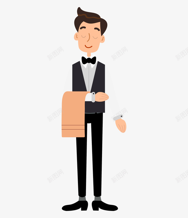 手绘卡通职业人物男传菜生服务员png免抠素材_88icon https://88icon.com PPT制作 PPT制作设计 mg动画人物男 人物 人物介绍 动漫人物 卡通人物 服务员 海报设计 男传菜生 职业人物 职业性格 装饰设计 请进