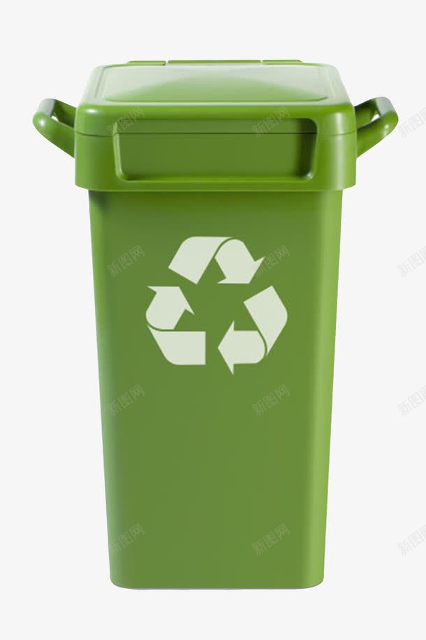 绿色简约保护环境可回收标志的png免抠素材_88icon https://88icon.com 保护环境 免扣 免费下载 可回收不可回收 垃圾不可回收 垃圾回收 循环利用 环境整洁 简约保护环境可回收标志的垃圾桶实物免费下载 绿色