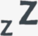 睡觉的常用符号png免抠素材_88icon https://88icon.com 两个Z 睡觉效果元素 英文字母