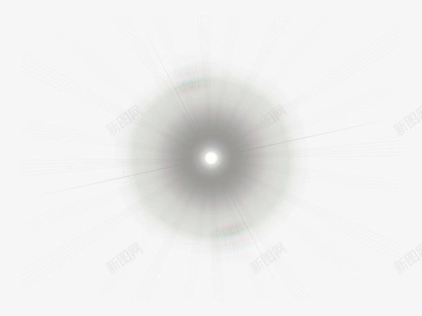 灰色放射光源png免抠素材_88icon https://88icon.com 光效光晕 放射线 灰色