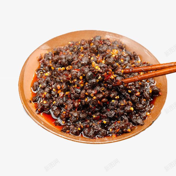 盆筷子组合黑色豆鼓酱png免抠素材_88icon https://88icon.com 佐料 拌面 拌饭酱 调味酱 调料包 豆豉酱 豆鼓 黑豆豉