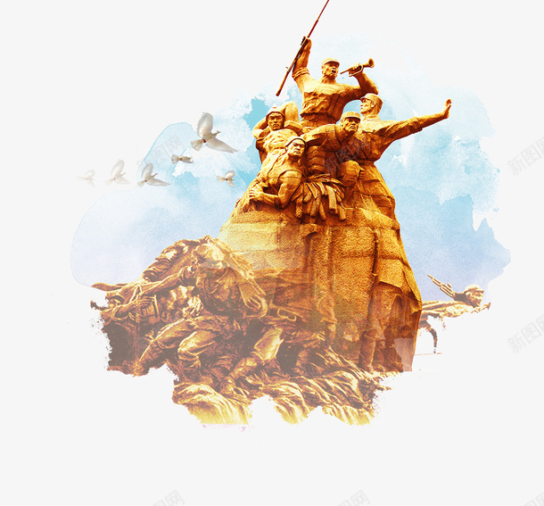 烈士纪念日缅怀先烈复古插画png免抠素材_88icon https://88icon.com 复古插画 烈士纪念日 爱国主义 红色主题 缅怀先烈 革命英雄