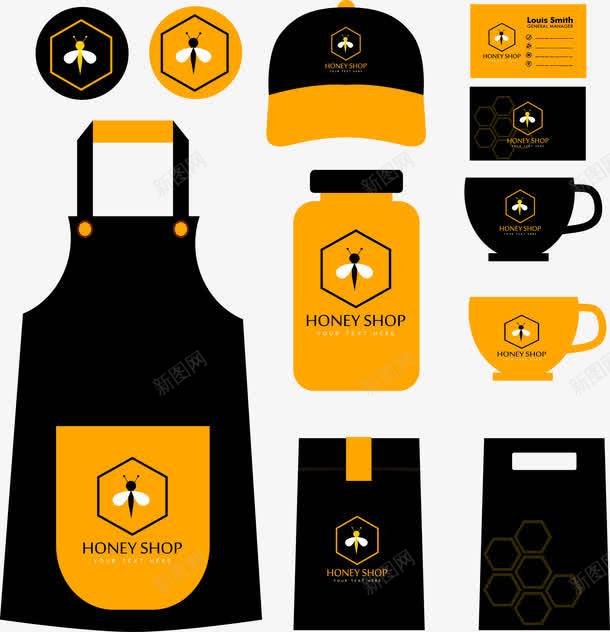 彩色围裙杯子png免抠素材_88icon https://88icon.com 帽子 杯子 蜂蜜 蜜蜂