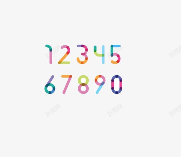 彩色数字09png免抠素材_88icon https://88icon.com 创意字体 字符 彩色 数字