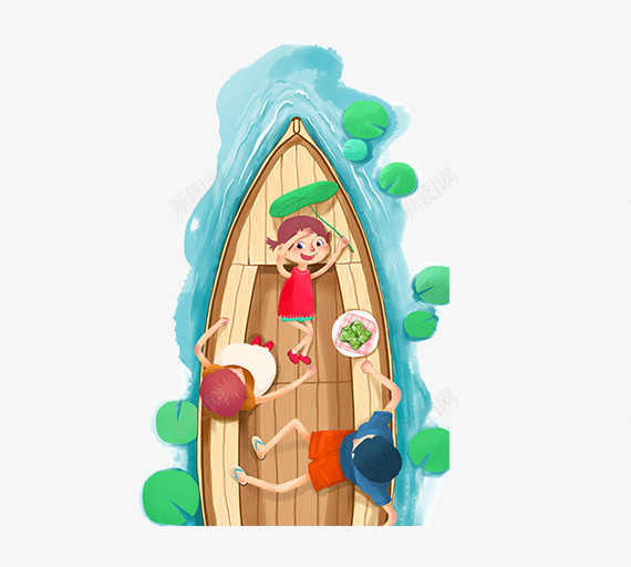 在木船上吃粽子的一家png免抠素材_88icon https://88icon.com 一家人 传统节日 划船 卡通 小木船 户外活动 活动 端午 粽子 赛龙舟