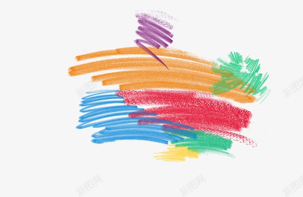 蜡笔手绘png免抠素材_88icon https://88icon.com 儿童涂鸦 彩色 手绘 蜡笔