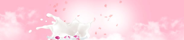 简约清新背景png免抠素材_88icon https://88icon.com 云 牛奶 玫瑰花瓣 粉红色