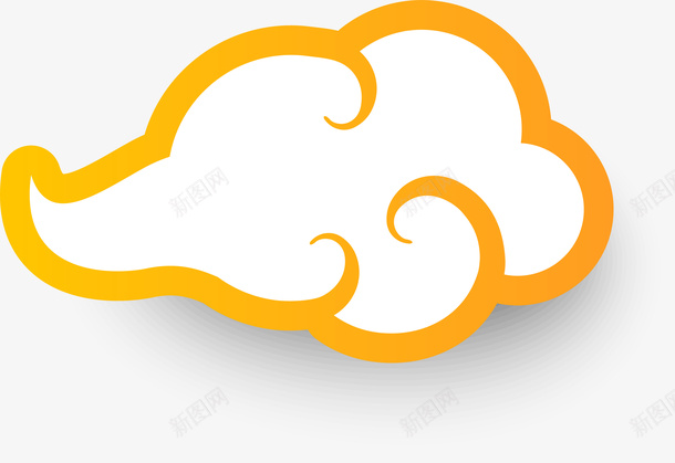 中国风传统祥云浮云png免抠素材_88icon https://88icon.com 传统时尚 剪纸风格 微立体 浮云 矢量图案 祥云