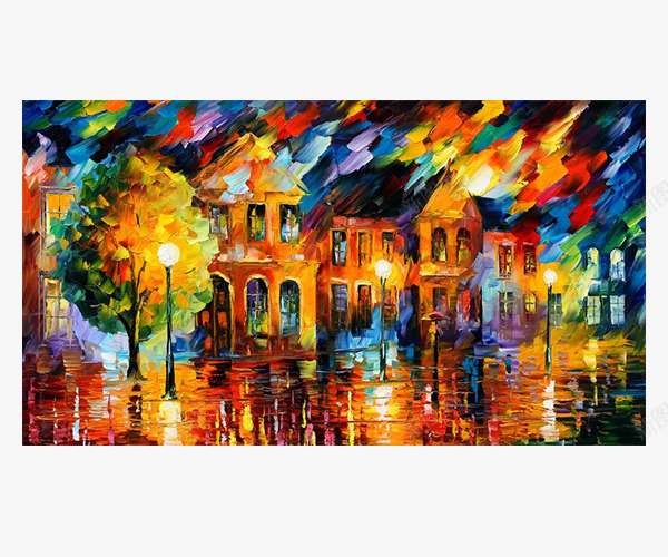 纯手绘建筑的油画png免抠素材_88icon https://88icon.com 挂画 文化艺术 油画 画家 画廊 美式油画 装饰画