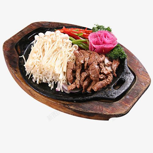 铁板牛柳烧金针菇美食png免抠素材_88icon https://88icon.com 摆盘 牛肉 美食 肉类食品 菜品 金针菇 铁板牛柳 铁板美食