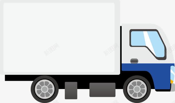 蓝色卡通卡车png免抠素材_88icon https://88icon.com 免抠PNG 卡车 卡通 蓝色 装饰图案 货车