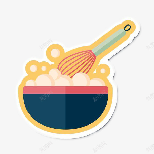 卡通描边搅拌鸡蛋png免抠素材_88icon https://88icon.com 厨具 厨房餐具 器具 手绘打蛋器 打蛋 打蛋器 搅拌 搅拌器 混合