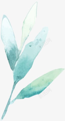蓝色春天花草清新png免抠素材_88icon https://88icon.com 春天 清新 花草 蓝色