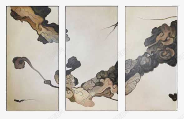 新中式油画挂画png免抠素材_88icon https://88icon.com 中式风格 产品实物 客厅风格 挂画 油画